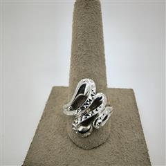 Unisex Silver Ring 925 Silver 5.5g Size:8